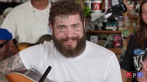 Post Malone Falls Apart, Runs in Circles, Plays Biggest Hits for NPR's Tiny Desk Concert