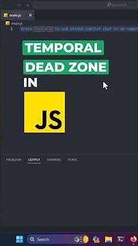 ✅ Temporal Dead Zone in JavaScript 🔥 #javascript #coding #webdeveloper