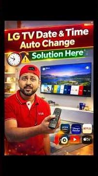 LG TV Date & Time Automatic Change #lgindia #lgtv #lgsmarttv #tech #lgelectronics #lgwebos #lgledtv
