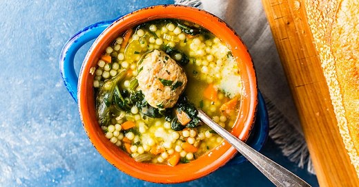 Italian Wedding Soup with Turkey Meatballs - Sip and Feast