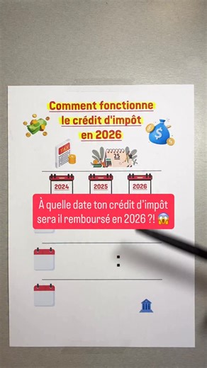 Mathis Michel on Instagram: "📌 Comment fonctionne le crédit d’impôt en 2026 ? #impôts #fiscalité #educationfinanciere #argent"