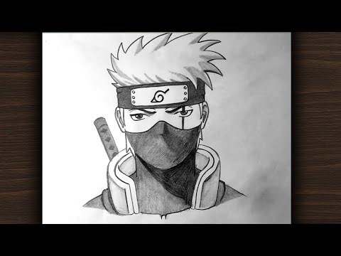 Easy kakashi Hatake drawing