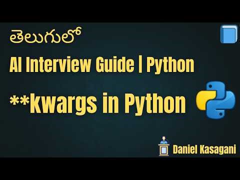 14. **kwargs in Python | AI Interview Guide | Python