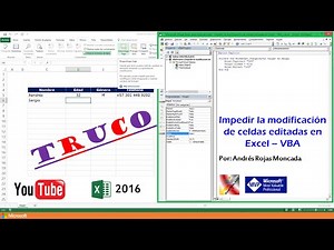 Prevent Edited Cells from Being Modified in Excel – VBA