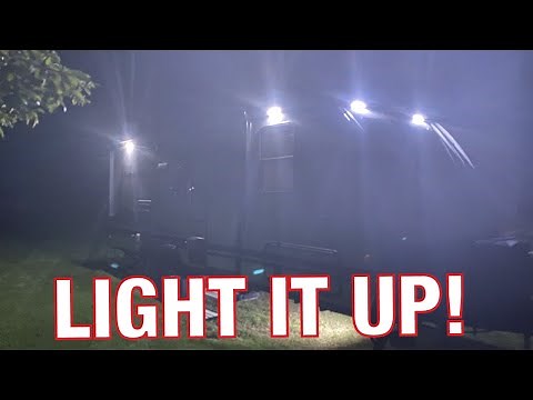 Making your RV campsite shine with upgraded outdoor lighting.