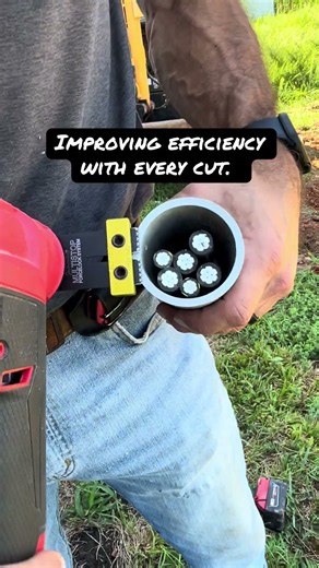 The depth stop tool for the oscillating tool. #hackstop #electrician #undergroundutilities ￼