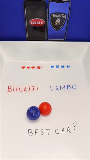 Bugatti vs Lamborghini-Bugatti beat the Lamborghini?