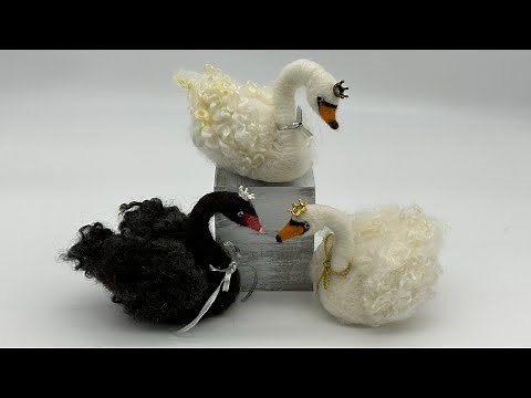 Sparkly Swan Needle Felt Tutorial (ARMATURE AND FLUFFY LOCKS)