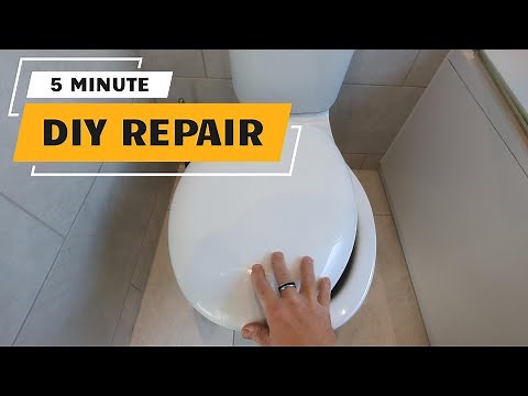 Loose toilet seat cover EASY FIX