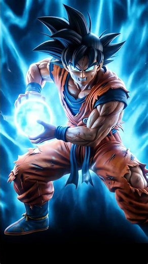 Goku Charging Kamehameha (Blue Aura) - Hologram Ready | Background Video & Animated Wallpaper 4K