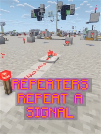 Delay and Repeat Redstone Signals with Repeaters (Minecraft)