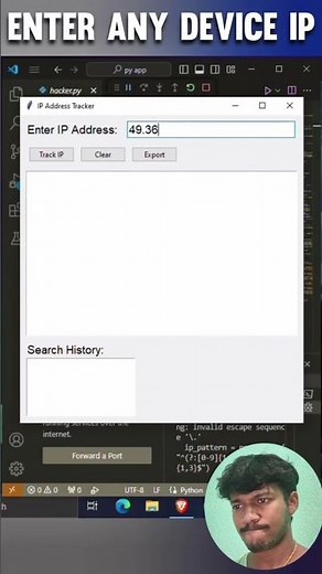 Build an IP Address Tracker in Python — Get Location & Device Info (Ethical Tutorial)🤯 #shorts