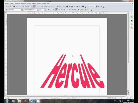 Créer des titres Fontwork sur Openoffice