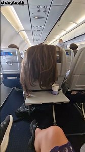 Woman Drapes Long Hair Over Back of Plane Seat || Kennedy News