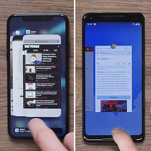 Android P's new gestures look just like the iPhone X's. | The Verge