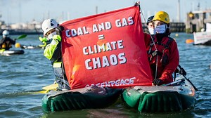 Activists block Shell’s port to protest against ‘greenwashing' adverts