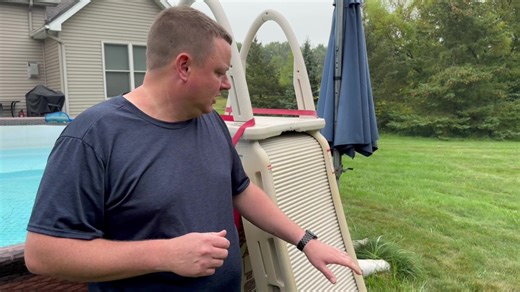 Watch A Solid Lockable Pool Ladder with Roll Guard by Confer! on Amazon Live