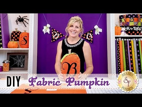 DIY Fabric Pumpkins | a Shabby Fabrics Halloween Craft Sewing Tutorial