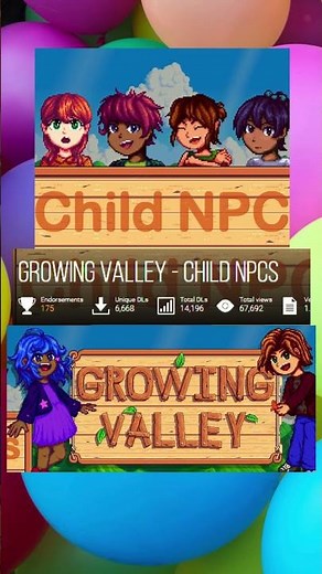 Growing Valley Child NPCs Stardew Valley Mod #shorts #stardewvalley #stardew