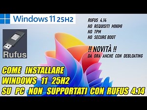 How to install Windows 11 25H2 on unsupported PCs with Rufus 4.14
