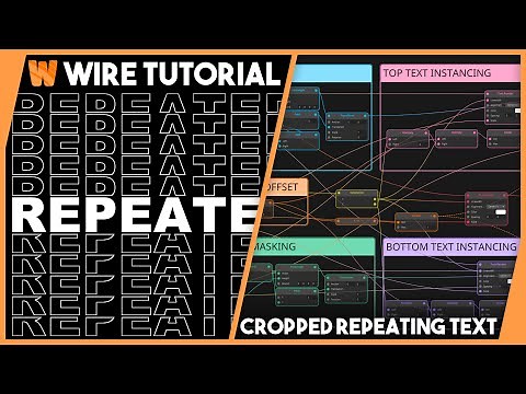 Resolume Wire Tutorial - Repeated Cropped Text Mograph - Free Download