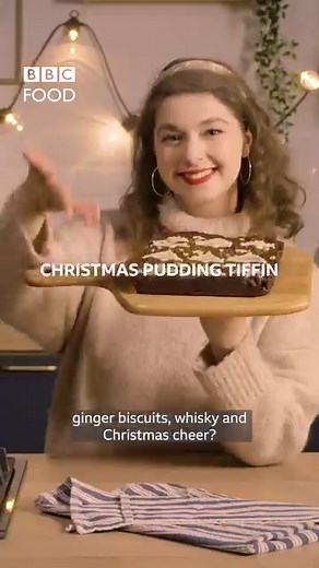 11K views · 63 reactions | Honestly, this #Christmas pudding flavoured tiffin is so good you really need to make it. The whisky makes it if you ask us, but you could sub in orange juice if you prefer a non alcoholic version. bbc.co.uk/food/recipes/christmas_pudding_tiffin_53832 | BBC Food | Facebook