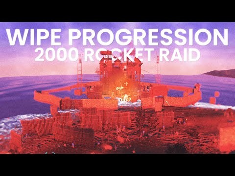 RUST ZERG PROGRESSION // 2000 ROCKET RAID // FOUNDATION WIPING PCE