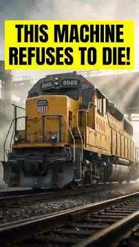 Built in 1966, this 3,000-horsepower beast refuses to die. EMD GP40 #engineering #shorts #train