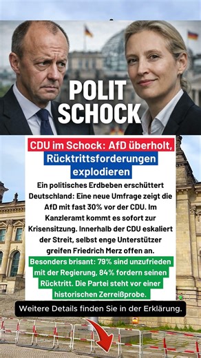 84% wollen Merz weg – CDU vor dem Kollaps? #deutschland #breaking #merz #iran #trump #politik #cdu