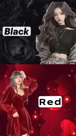 Balck 🖤 VS Red ♥️ #shorts #ytshorts #youtubeshorts #fashion #viral