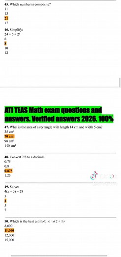 ati teas exam 2026 questions and answers