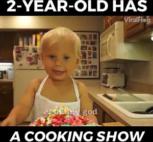 7.1M views · 81K reactions | This 2-year-olds cooking show is adorable!  Ayla Jalyn | Tyla | Facebook