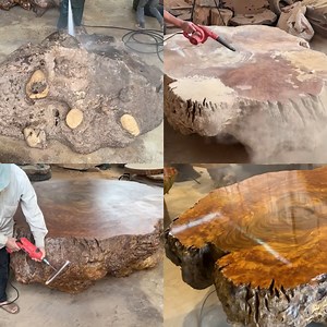 1.9M views · 15K reactions | Turning giant tree slump into an impressive table 朗✨ | Simple Life | Facebook