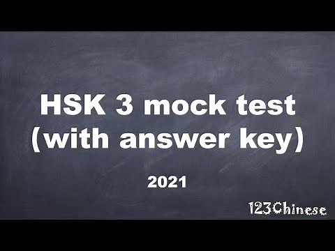 HSK 3 mock test with answer key