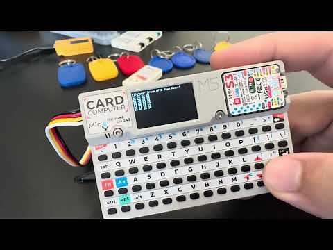 Scanning RFID tags and writing custom UID with Cardputer and #BruceFirmware