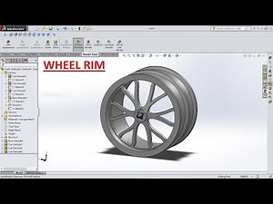 SolidWorks tutorial How to Create Wheel Rim