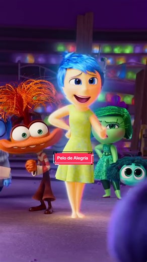 El color del pelo de Alegría en Intensamente