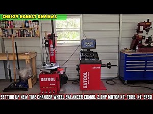 Katool Tire Changer Wheel Balancer combo. 2.0HP Motor KT-T800, KT-B760 setup MechanizedUS