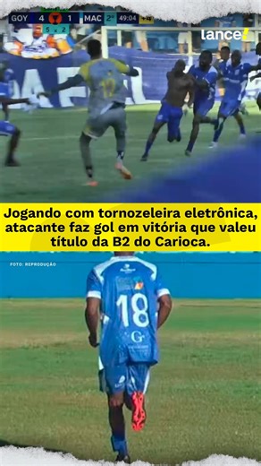 Lance! on Instagram: "HISTÓRIAS DO FUTEBOL! Yuri, atacante do Goytacaz, passou sete anos preso por tráfico de drogas e hoje cumpre pena em regime aberto, monitorado por tornozeleira eletrônica. Na semana passada, sua história ganhou repercussão nacional. Ontem, na grande final da Série B2 do Cariocão, ele entrou no segundo tempo e marcou o último gol da vitória por 4 a 1 sobre o Macaé, garantindo o título e o acesso à Série B1. Um gol, uma volta por cima, um estádio indo ao delírio. #Redes8"