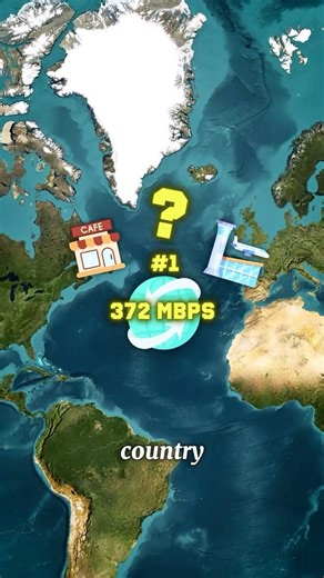 The World’s Fastest Internet Countries ⚡🌍 #geoscope #geography #maps #facts #world #geopolitics
