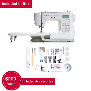 SINGER® C5980Q Patchwork™ Plus Sewing Machine | 417 Stitch Applications | Built-In Lettering, Extension Table, Quilting & Sewing Ready