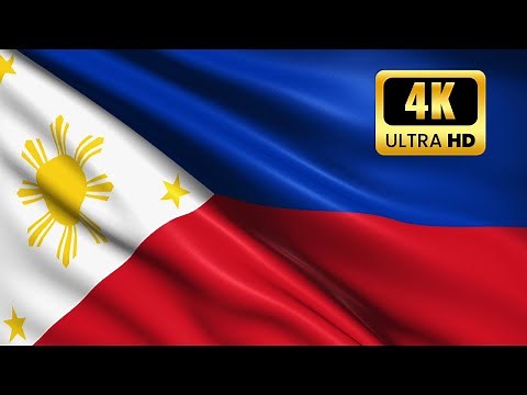 PHILIPPINES FLAG | FLAG OF PHILIPPINES FRAG | WAVING PHILIPPINES FLAG | 1 HOURS (4K UHD)