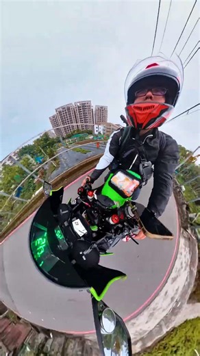 Three motorcycles panoramic view compilation#insta360 #motorcycle
