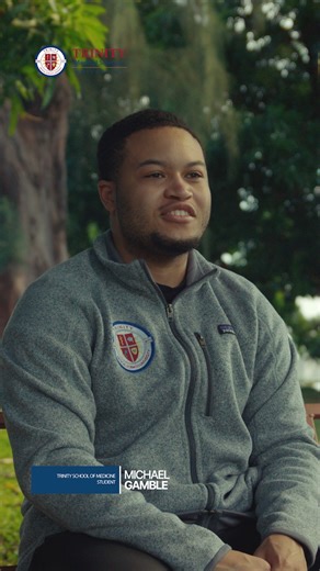 Trinity med student, Michael Gamble, talks about the welcoming community at Trinity School of Medicine.😊🤝 . . . #TrinitySOM #Community #SupportiveCommunity #MedStudent #MedSchool | Trinity School of Medicine