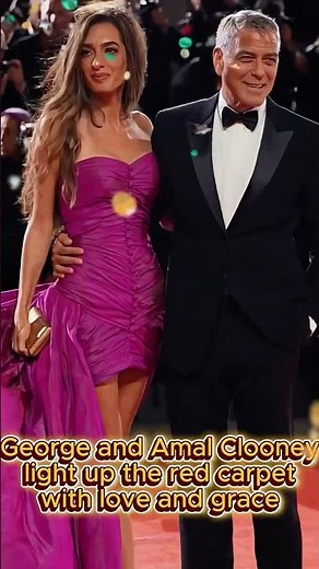 George Clooney & Amal Alamuddin Steal the Spotlight in Venice 🌹 #GeorgeClooney #AmalClooney