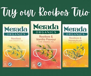 130 reactions · 40 comments | TEA-RIFFIC TRIFECTA ☕️ Get a taste of Rooibos. We’re offering a trio pack of our Organic Rooibos selection. The offer includes: 1x 50 teabag pack Rooibos & Vanilla 1x 50 teabag pack Rooibos 1 50 teabag pack Rooibos and Honeybush It’s a great way to try our new Rooibos range before it hits the shelves at Coles supermarkets. SHOP NOW -> https://neradatea.com.au/products/rooibos-trio-3-x-50-tea-bags | Nerada Tea | Facebook