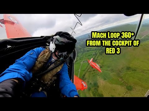 Low Level formation Mach Loop by Red Arrows