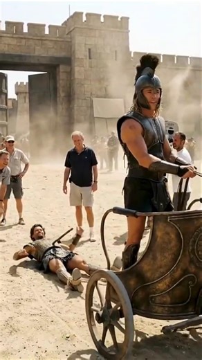 Troy behind the scenes