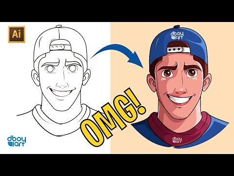 Adobe illustrator Tutorial : Cartoon Character Design Disney Style Speed Art 2020. ( Must Watch )