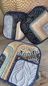 Lux Coasters made entirely #inthehoop #machineembroiderypatterns #lux | Sweet Pea Machine Embroidery